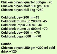 Danish Chicken Biryani menu 2