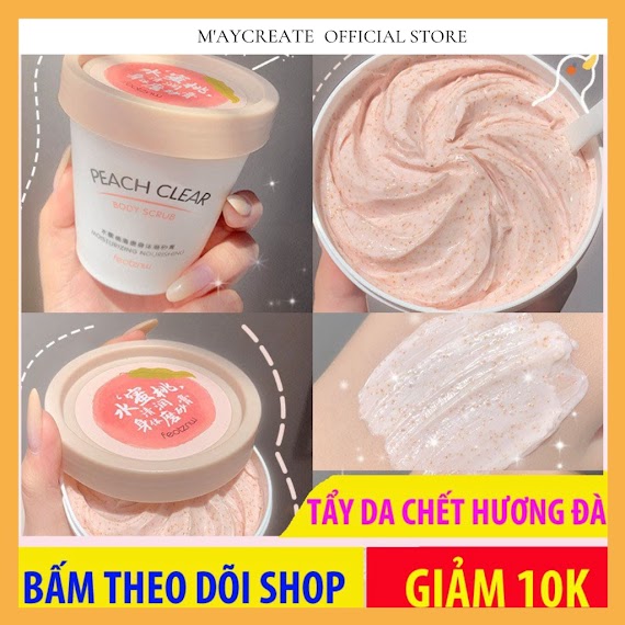 Tẩy Tế Bào Chết Toàn Thân Đào Heyxi Peach Kem Thải Độc Tố Da Httbc1