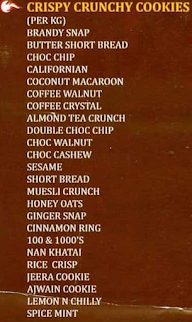 Cookie Man menu 1