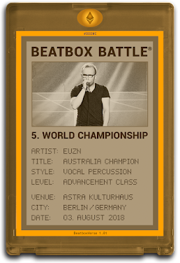 Beatbox Battle World Championship #009 Gold Card - Euzn (Austria)