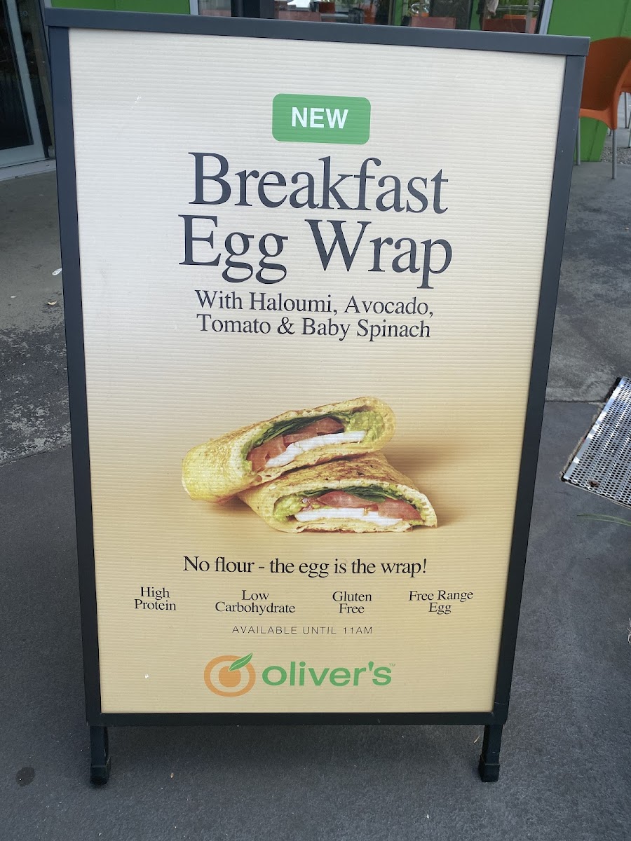 Oliver's gluten-free menu