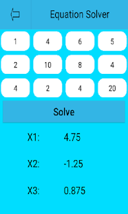 Linear Equation System Solver Screenshot