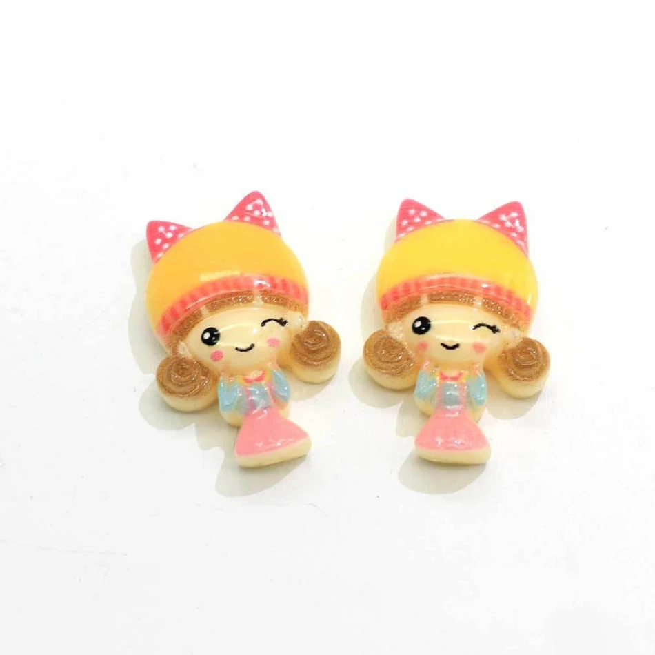 Schattige Cartoon Hars Prinses Patch DIY Handgemaakte Haarring en Haarspeldjes Accessoires Telefoonhoes Decoratief Materiaal!