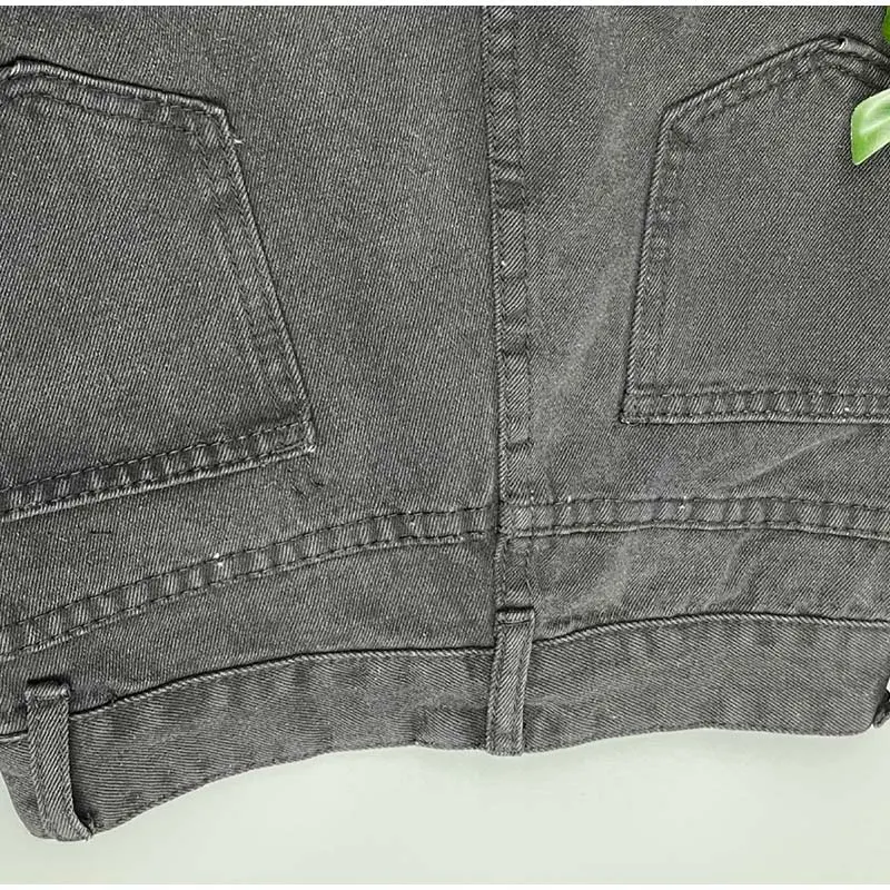 Jeans da donna con spacco, vintage, ampi, a vita alta, per un look casual e confortevole, perfetti per ogni occasione.