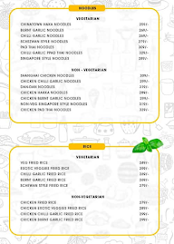 Ron's Oriental Kitchen menu 1