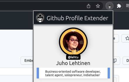 Github Profile Extender Preview image 0