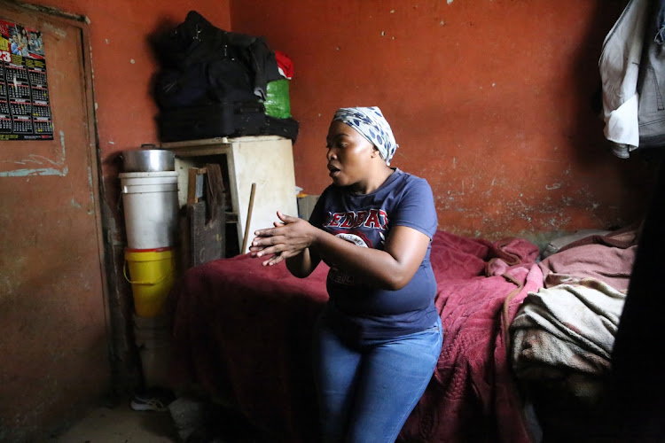 Lehlohonolo Dlamini lives with her family of seven in a small dormitory room in Nancefield Hostel in Soweto.