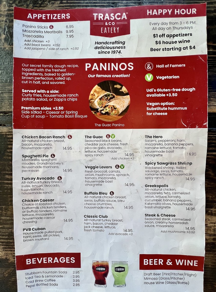 Menu Side 1