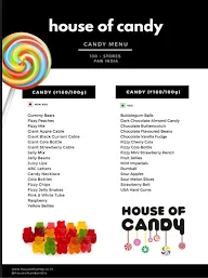 House Of Candy menu 2