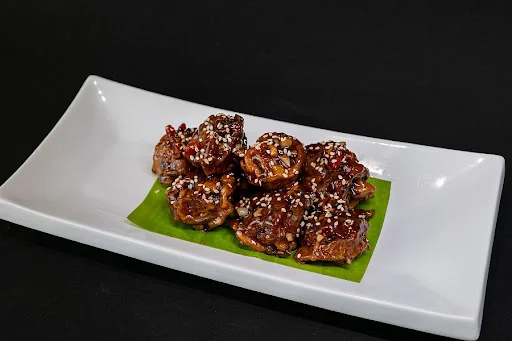 Teriyaki Glazed Stuffed Mushroom