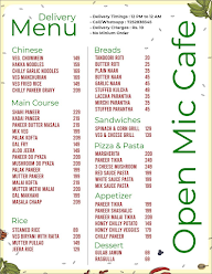 Open Mic Cafe menu 3