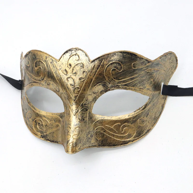 Vintage Prins Plat Hoofd Masker voor Halloween Balfeest. Perfect voor verkleedpartijen en een stijlvol Halloween evenement.