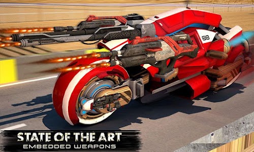 Android application Moto Robot Transformation Race screenshort