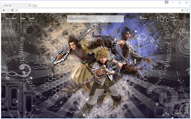 Kingdom Hearts Custom New Tab Freeaddon Com