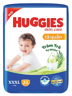 Tã quần Huggies Skincare Tràm Trà Tự Nhiên size XXXL 22