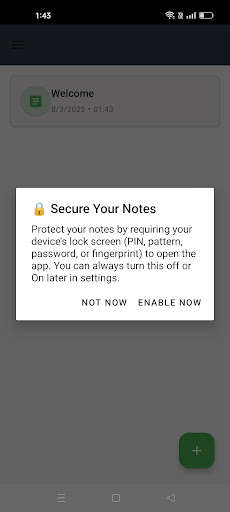 Screenshot Lock Notes : GuardNote