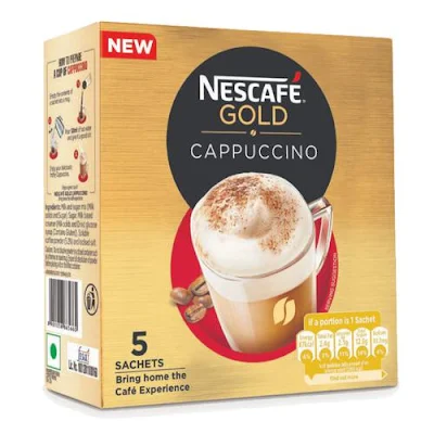 Nescafe Gold Cappuccino Pack Of 5 - 25 gm