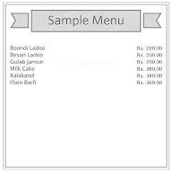 Pulani Sweets & Bakery menu 1