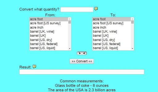 Area Volume Conversion