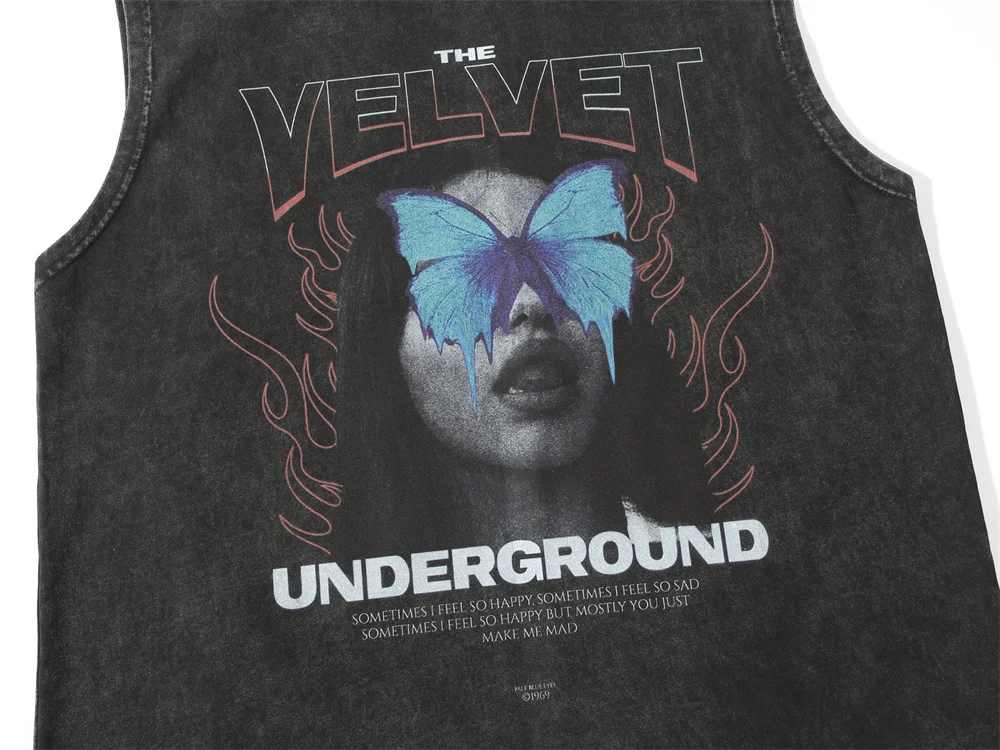 Title 10, Mens Printed Bottoming Vest Versatile and Comf...