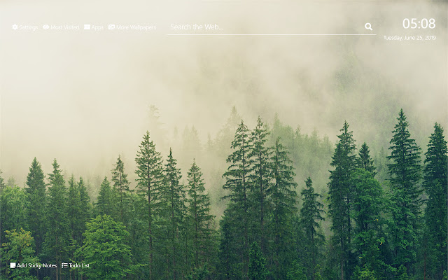 Forest خلفيات HD New Tab Theme