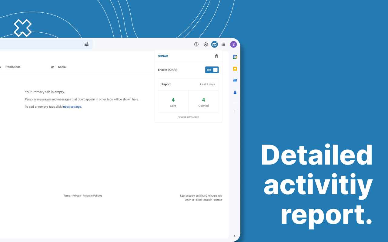 SONAR Email Tracker for Gmail - Secure & Free Preview image 1
