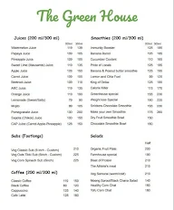 The Green House - Health Cafe menu 2