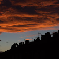 tramonto in città di 