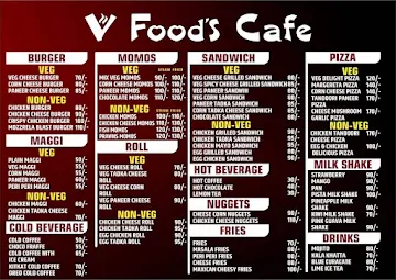 V Foods Cafe menu 