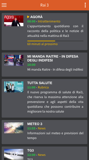 palinsesto tv