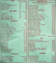 Cheff Inn menu 1