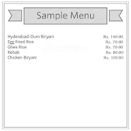 Sri Kabalamma Hotel menu 1