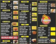 Famous Fast Food pizza menu 1