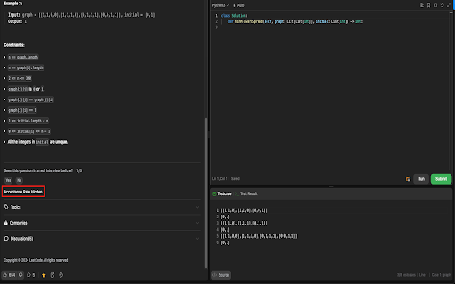 LeetCode Acceptance Rate Blocker