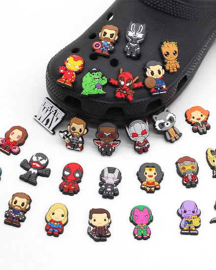 Cute Disney Marvel superhero PVC shoes charms cute Cart... - 1