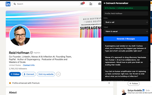 LinkedIn Outreach Personalizer screenshot 2