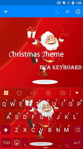 Father Christmas Eva Keyboard