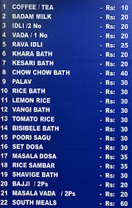 Bengalore Cafe menu 4