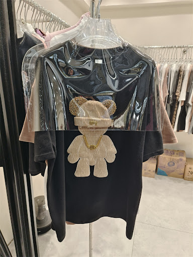 Title 5, Cartoon Peplum Womens Printed Half Sleeve T-Shirt
