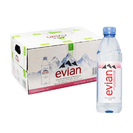 Thùng 24 Chai Nước Khoáng Evian Chai Nhựa 500ml