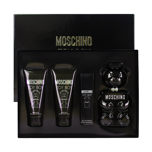 Bộ Gift set Moschino Toy boy EDP 100ml & mini 10ml& after shave balm 100ml & SG 100ml_TGNH