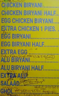 Afsa Biryani & Fast Food menu 1