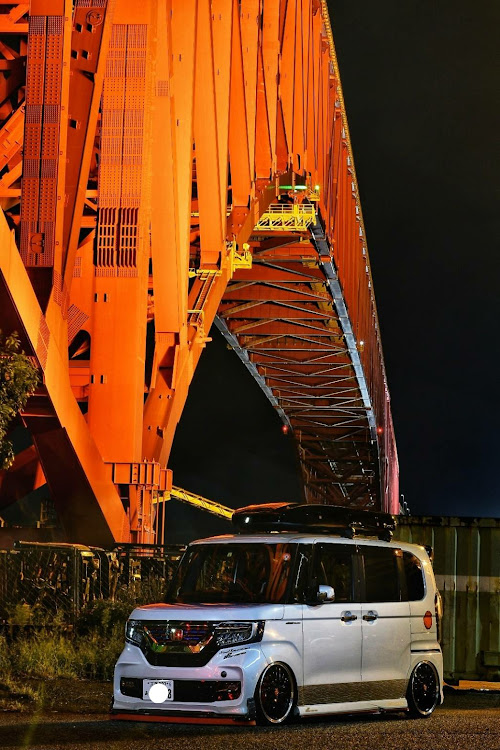 Nボックスカスタムの裏ナナコラボ・楽しかったですよぉ☺️🐶🌃🌉✨🎶🚗💨🎶・また、お逢いしましょう～・明日から仕事頑張ります～😉🐶🐾🐾👍👍👍に関するカスタム事例の投稿画像3枚目