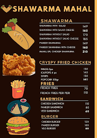 V Shawarma Mahal menu 1