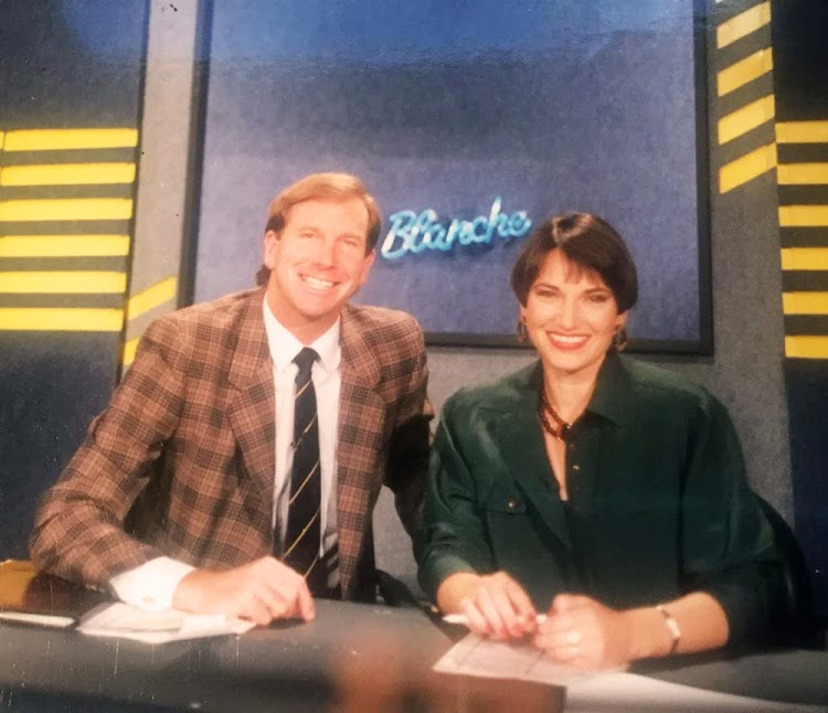 Derek Watts and Ruda Landman, for many years the co-presenters of Carte Blanche.