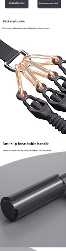 Title 1, Pedal Chest Expander with Anti-Break Four-Stran...