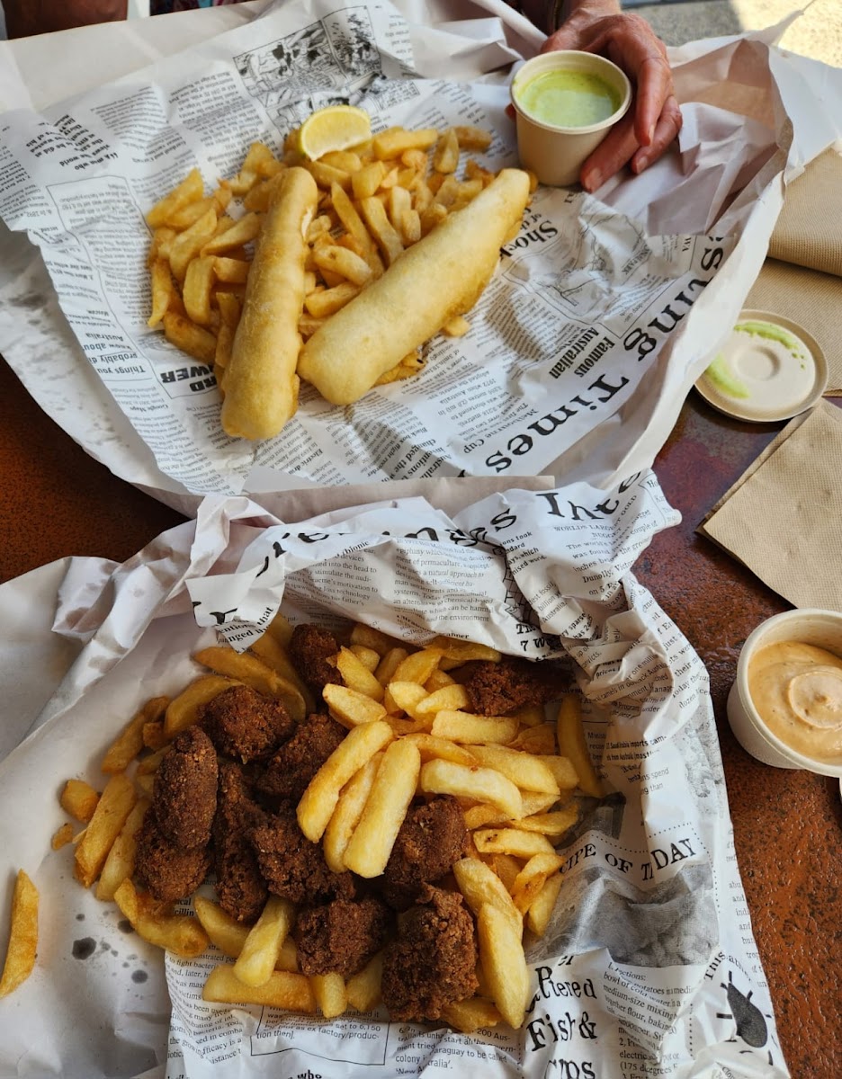 Vegan 'fish' and chips