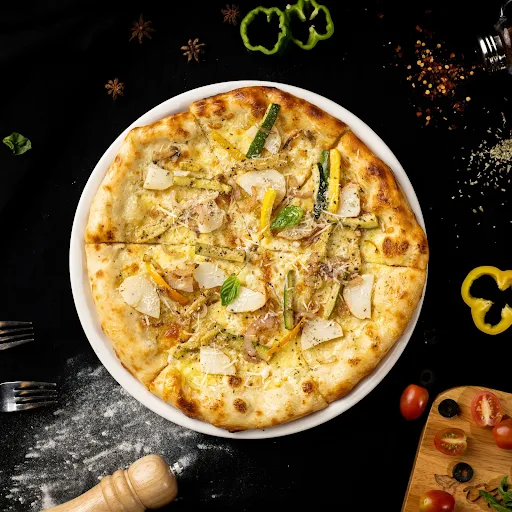 Potato & Zucchini - White Pizza
