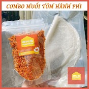 [Mã Skamfm0612M Giảm 15% Đơn 100K] (Ko Bơ) Combo Bánh Tráng Muối Ruốc Hành Phi (200G Bánh Tráng + 100G Muối Hành Phi)