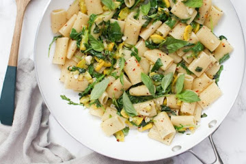 Vegan Summer Squash Rigatoni